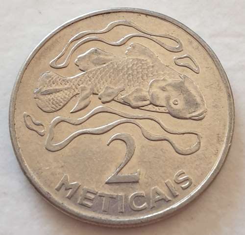 2006 - 2 METICAIS - MOCAMBIQUE - MOZAMBIQUE - COELACANTH FISH - (Nickel Plated Steel)